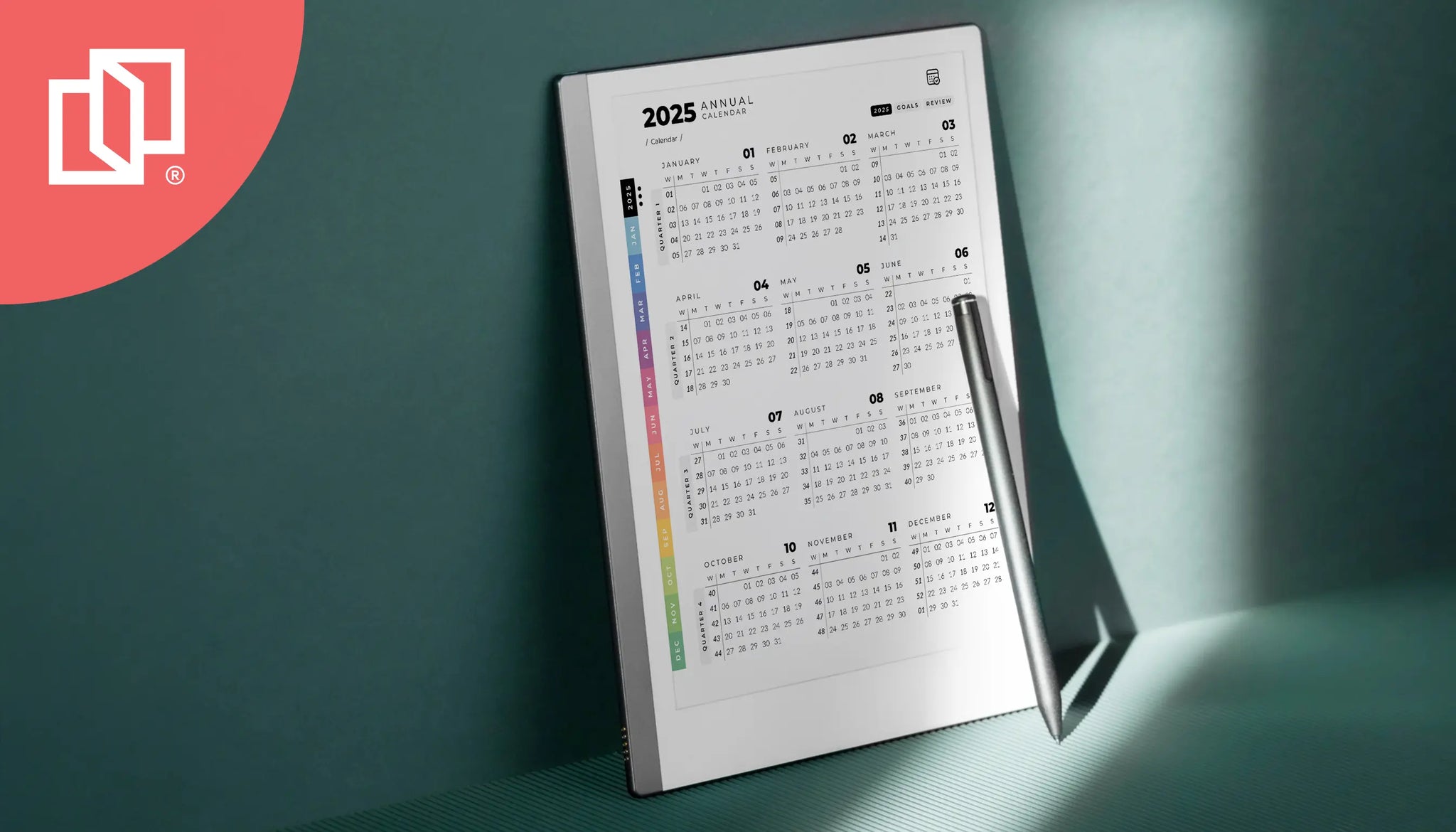 Paper Pro Daily Planner - reMarkable Paper Pro Templates